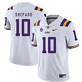 LSU Tigers 10 Russell Shepard White Nike College Football Jersey Dzhi,baseball caps,new era cap wholesale,wholesale hats